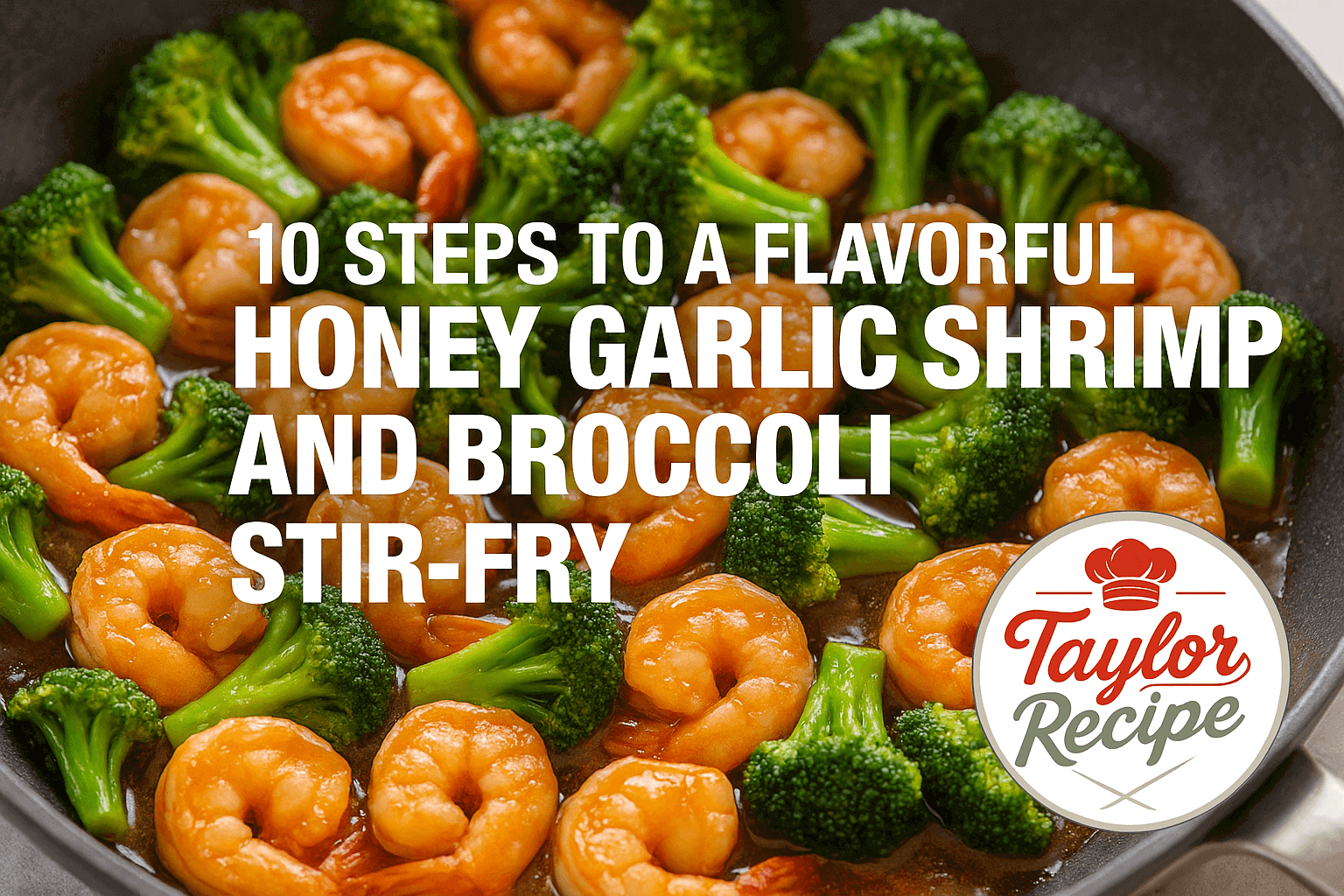 Honey garlic shrimp and broccoli stir-fry served over rice