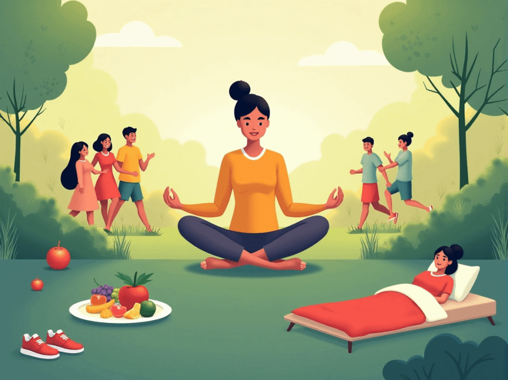 Relaxing moment with a wrap and calming environment.